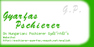 gyarfas pschierer business card